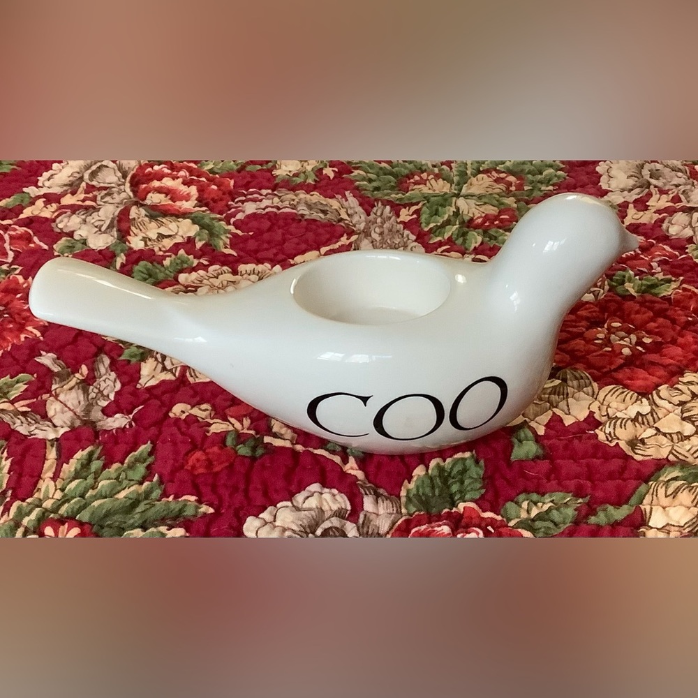 Emma Bridgewater Black Toast and Marmalade COO Dove tea light candle holder